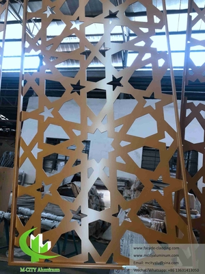 Laser Cut Decorative Facades Aluminium Panels For Mosque Muslim supplier