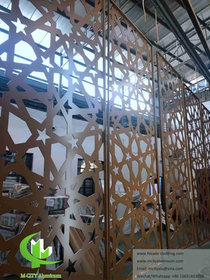 Laser Cut Decorative Facades Aluminium Panels For Mosque Muslim supplier