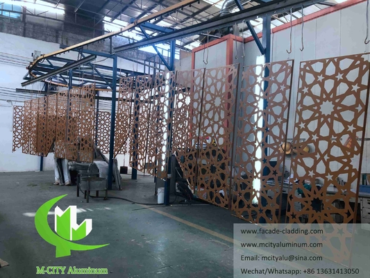 Exterior Architectural aluminum facade laser cut for wall cladding