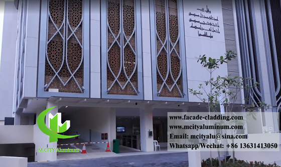 Solid Aluminum Panel Projects With Anti-Corrosion Perforated Aluminum Facade