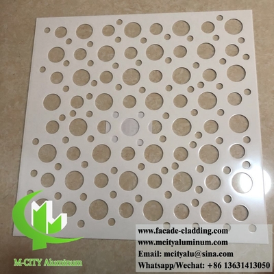 Exterior Architectural aluminum facade perforated panels for cladding ceiling supplier