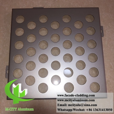 Exterior Architectural aluminum facade perforated panels for cladding ceiling
