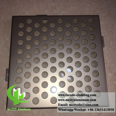 Exterior Architectural aluminum facade perforated panels for cladding ceiling