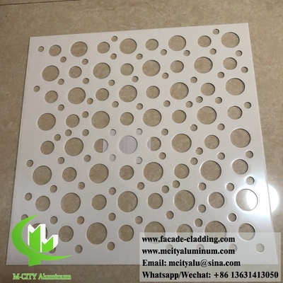 Exterior Architectural aluminum facade perforated panels for cladding ceiling supplier