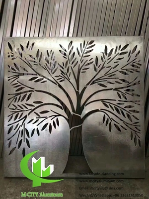 Tree design Aluminum panels for hotel facade customized metal sheet manufacturer