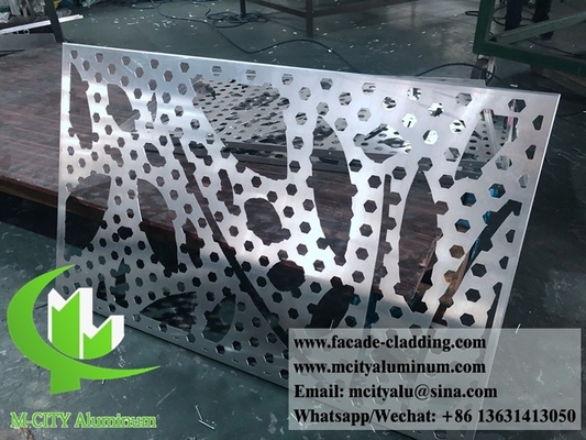 8mm aluminum laser cut sheet Architectural aluminum facade laser cut for fence