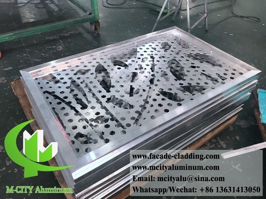 8mm aluminum laser cut sheet Architectural aluminum facade laser cut for fence supplier