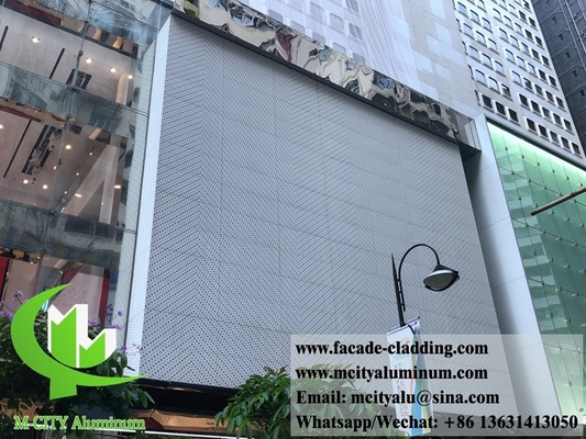 Metal exterior aluminum laser cut sheet Architectural aluminum facade supplier