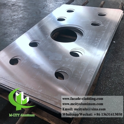 Metal exterior aluminum laser cut sheet Architectural aluminum facade laser cut for curtain  wall