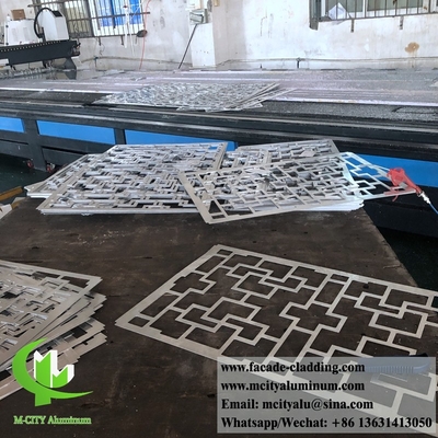 Metal exterior aluminum laser cut sheet Architectural aluminum facade laser cut for curtain  wall