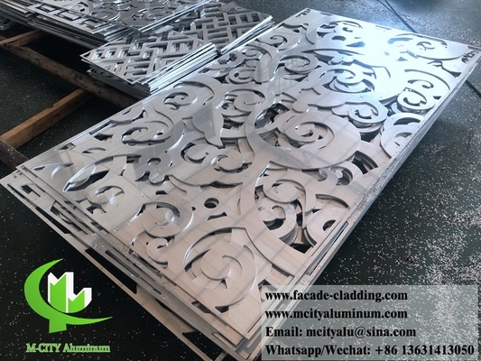 Metal exterior aluminum laser cut sheet Architectural aluminum facade laser cut for curtain  wall