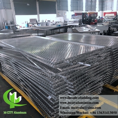 Metal exterior aluminum laser cut sheet Architectural aluminum facade laser cut for curtain  wall
