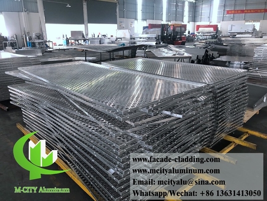 Metal exterior aluminum laser cut sheet Architectural aluminum facade laser cut for curtain  wall