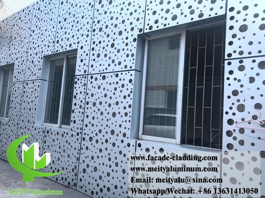 CNC aluminum sheet Architectural aluminum facade laser cut for wall cladding Perforated sheet supplier