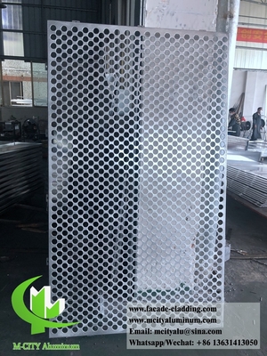 CNC aluminum sheet Architectural aluminum facade laser cut for wall cladding Perforated sheet