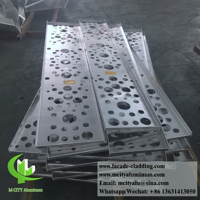 CNC aluminum sheet Architectural aluminum facade laser cut for wall cladding Perforated sheet