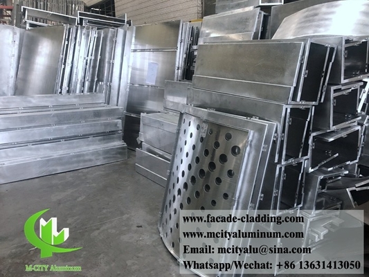 Perforated metal sheet Exterior aluminum facade cladding metal curtain wall decoration