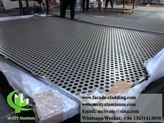 Perforated metal sheet Exterior aluminum facade cladding metal curtain wall decoration