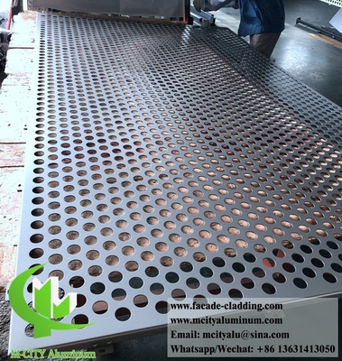 China Manufacturer of Exterior Architectural aluminum facade perforated panels for cladding supplier