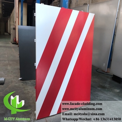 CNC Architectural perforated sheet metal Outdoor aluminium sheet facade cladding 3mm folded