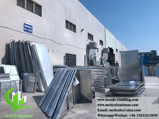 Metal cladding metal facades solid aluminum panels factory in Foshan, China