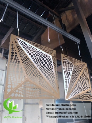Metal cladding metal facades solid aluminum panels factory in Foshan, China