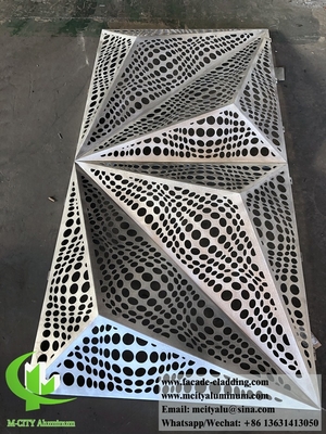 China 3003 3mm metal aluminum panel powder coated aluminum solid panel curtain wall for facade cladding