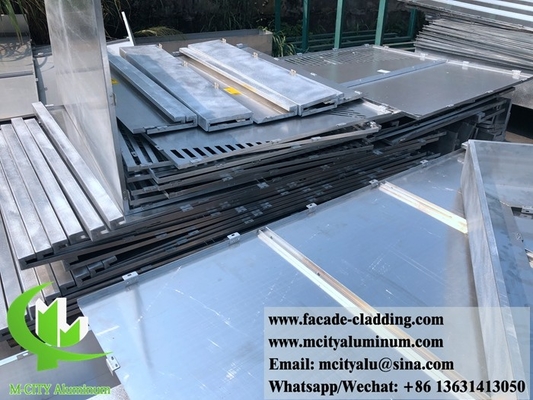 Exterior Architectural aluminum facade laser cut for wall cladding solid aluminum panel