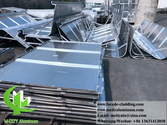 Exterior Architectural aluminum facade laser cut for wall cladding solid aluminum panel