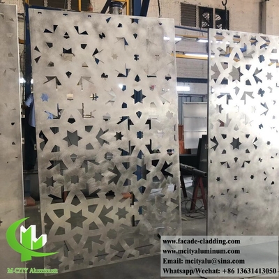 Laser cut metal plate aluminium panels for building wall cladding facade system
