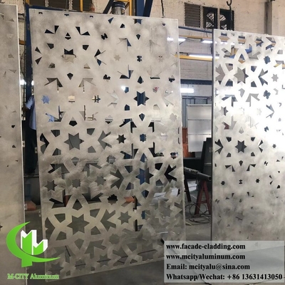 Laser cut metal plate aluminium panels for building wall cladding facade system supplier