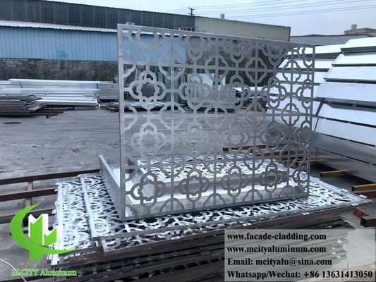 Laser cut aluminium panel metal facades metal cladding sheet powder coated