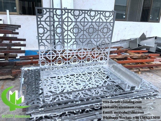 Laser cut aluminium panel metal facades metal cladding sheet powder coated