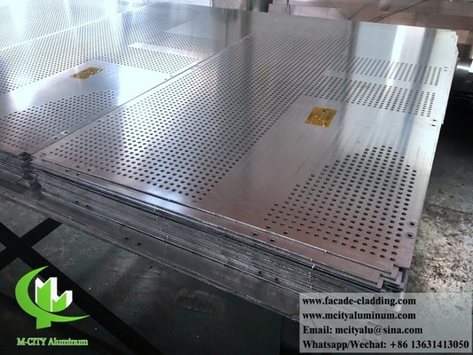 Aluminum sheet fluorocarbon perforated panel curtain wall for facade cladding supplier in China