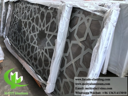 8mm laser cut screen Metal sheet aluminium panel facade cladding for facade exterior cladding