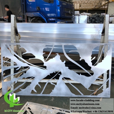 8mm laser cut screen Metal sheet aluminium panel facade cladding for facade exterior cladding