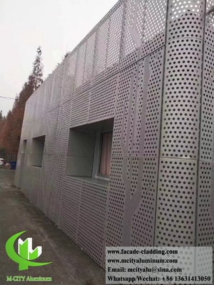 Aluminum sheet fluorocarbon perforated panel curtain wall for facade cladding supplier in China supplier