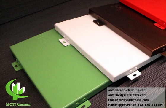 Solid panel aluminum panel metal facade aluminum cladding powder coated white 3mm