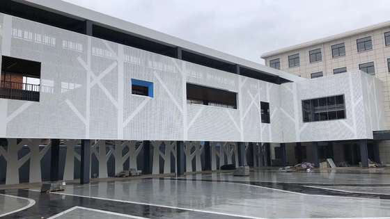 Peforated cladding aluminium facade panel metal sheet powder coated supplier