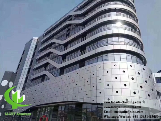 Anti rust Perforated metal facades aluminum cladding panels supplier in China