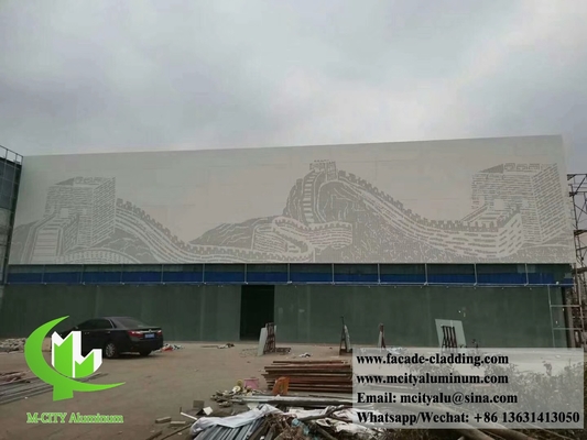 Anti rust Perforated metal facades aluminum cladding panels supplier in China