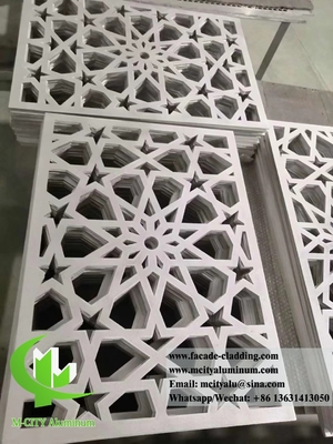 Metal panels with laser cut design for facade, cladding wall decoration aluminum material