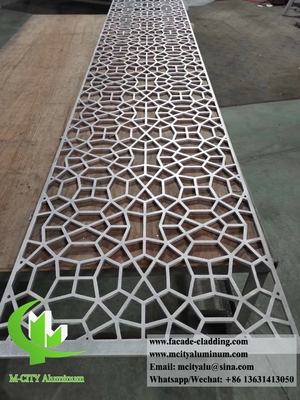 Metal panels with laser cut design for facade, cladding wall decoration aluminum material