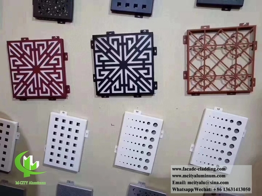Metal panels with laser cut design for facade, cladding wall decoration aluminum material