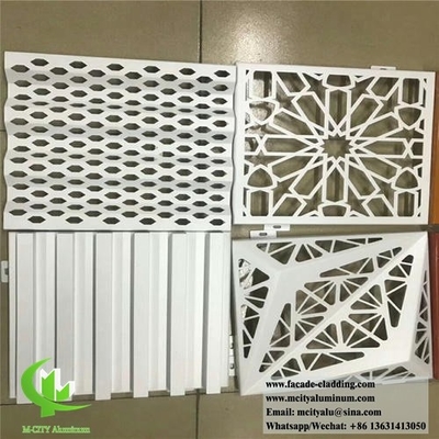 Metal facade factory perforated aluminum cladding panels aluminum sheet for wall facade