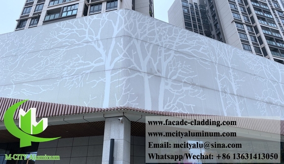 Anti rust Perforated metal facades aluminum cladding panels supplier in China