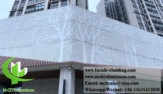 Anti rust Perforated metal facades aluminum cladding panels supplier in China supplier