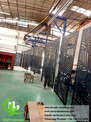 Laser cut aluminum facades metal screen aluminum wall cladding powder coated