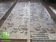 Laser cut metal screen aluminium sheet for wall cladding, facades hollow metal panels supplier