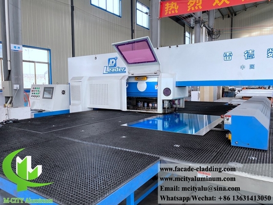 Laser cut metal screen aluminium clad for building facades external decoration